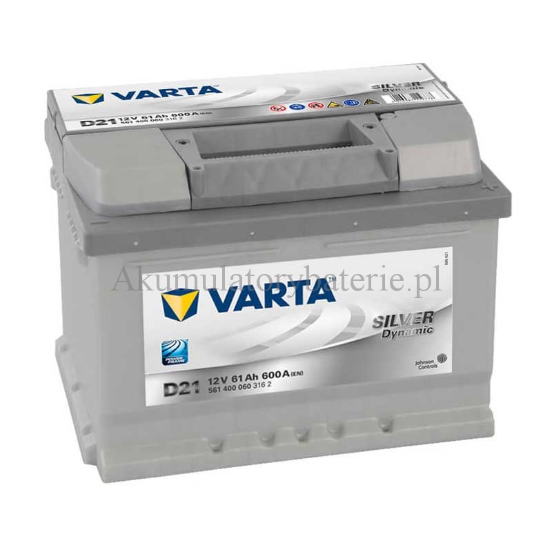 VARTA Silver Dynamic 12V 61Ah 600A D21