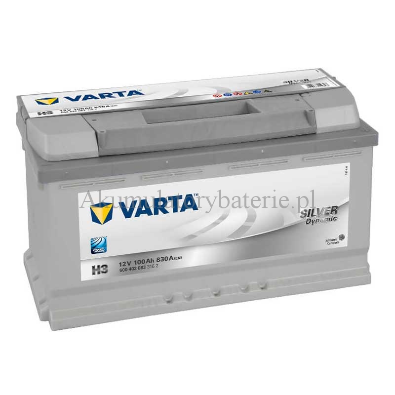 VARTA Silver Dynamic 12V 100Ah 830A H3